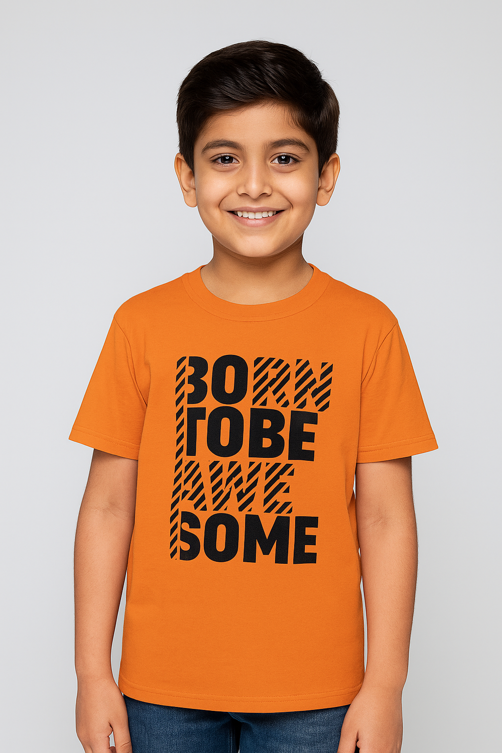 20250611_1041_Orange_Tee_Confidence_remix_01jxer11tyefmajy8sn1ch73rk.png T-Shirt FB-3136 | Premium Quality Men's Tee - Image 1