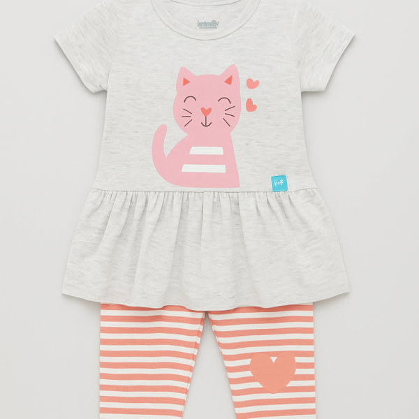 Skirt, Shirt & Leggings Set for Girls - Comfortable Kids' Outfit FG-3503