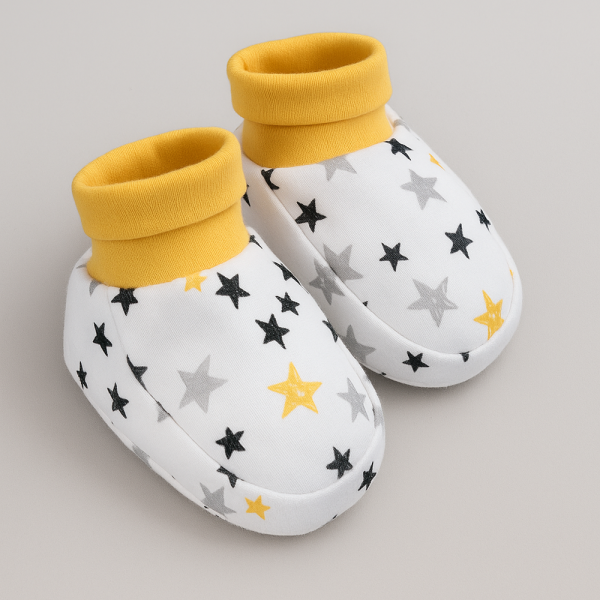 3-Pack Cotton Booties | Soft & Cozy Newborn Footwear | Style FN-8536