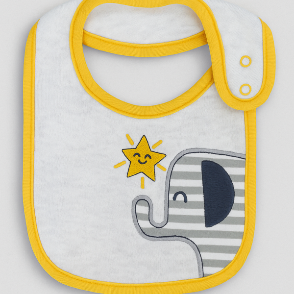 3-Pack Cross-Over Bibs - Style FN-8002 | Durable & Comfortable Baby Bibs