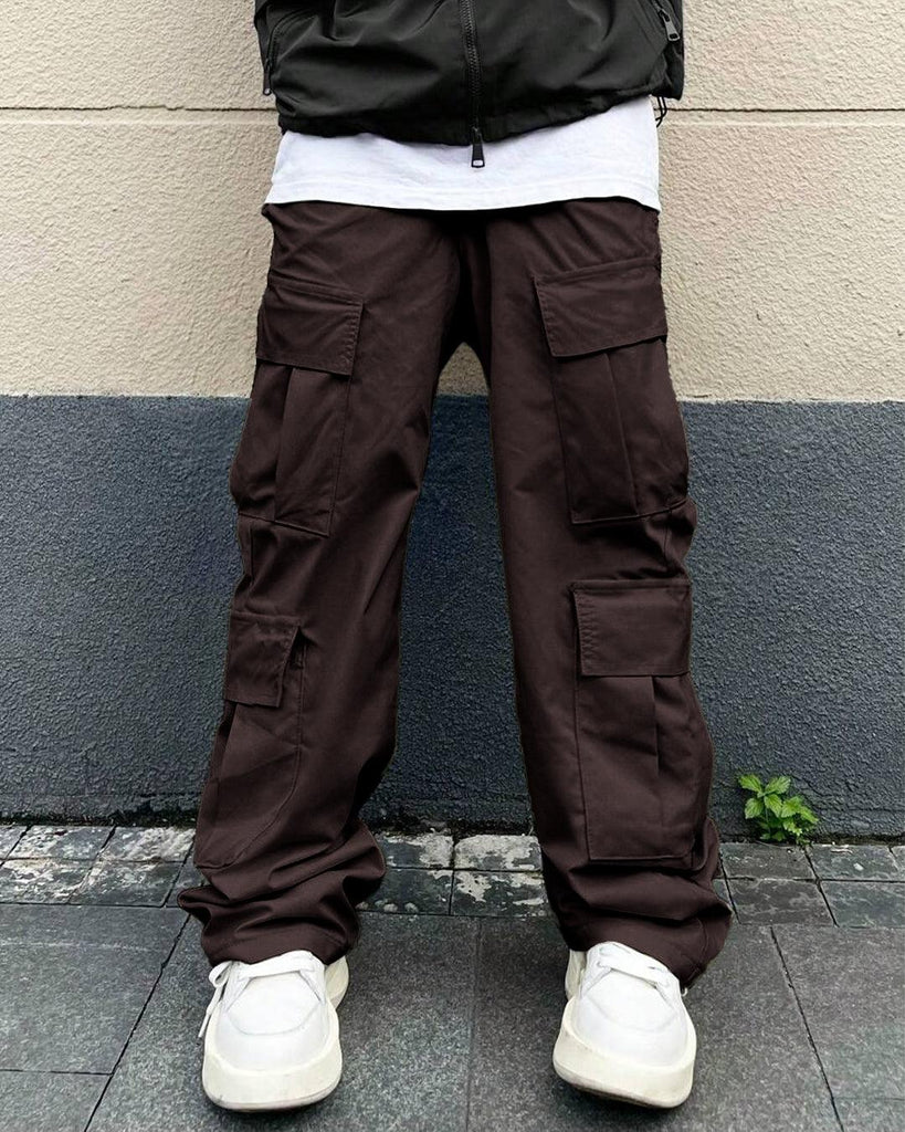 36f4cc2b8c0bd023256e4608a84a6cd0_1024x1024.jpg Men Fashion Multi Pocket Casual Breathable Baggy Cargo Pants In Dark Brown - Image 1