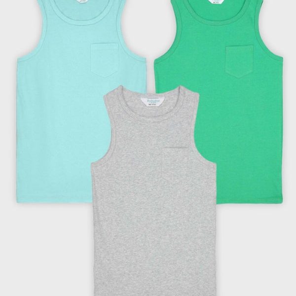 3-Pack Men's Basic Tank Tops - Style FB-3762