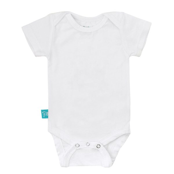 5 Pack White Baby Bodysuits - Essential Infant Clothing for Newborns (FN 2401)
