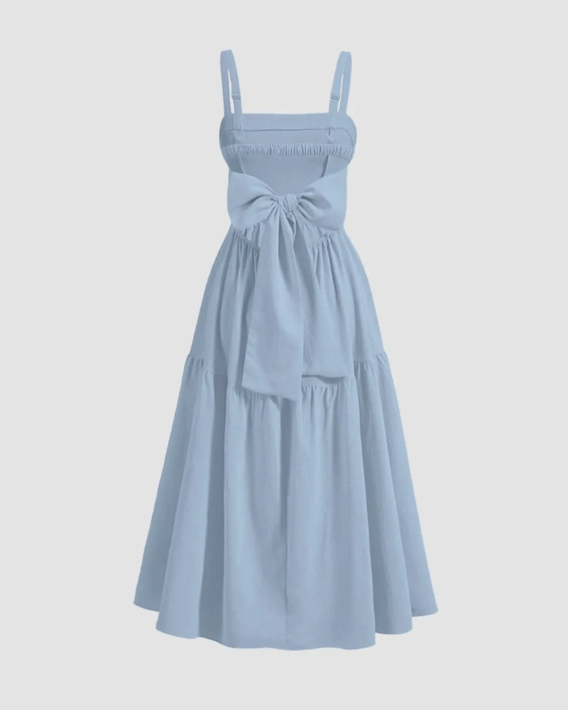 Chic_Back_Bow_Tiered_Midi_Dress_In_English_Blue_1024x1024.jpg Chic Back Bow Tiered Midi Dress In English Blue - Image 1