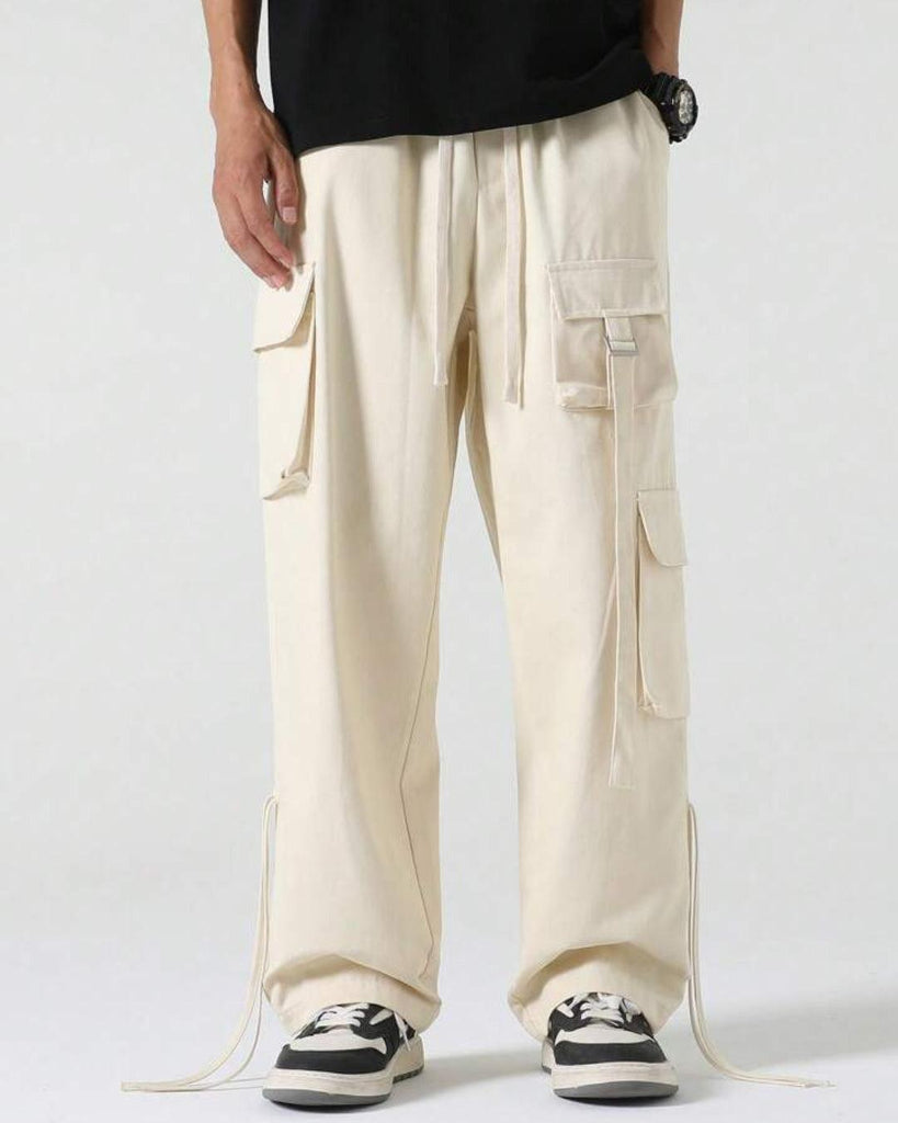 dfff760f88edc14391e7192c0a89b2d8_1024x1024.jpg Men Strapped Multi Pocket Parachute Cargo Pants - Image 1