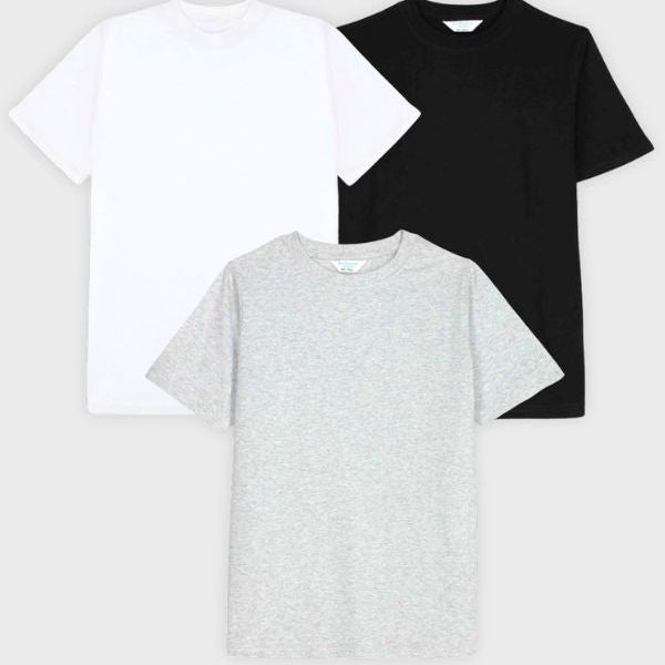3-Pack T-Shirts for Men - High Quality Basic Tees